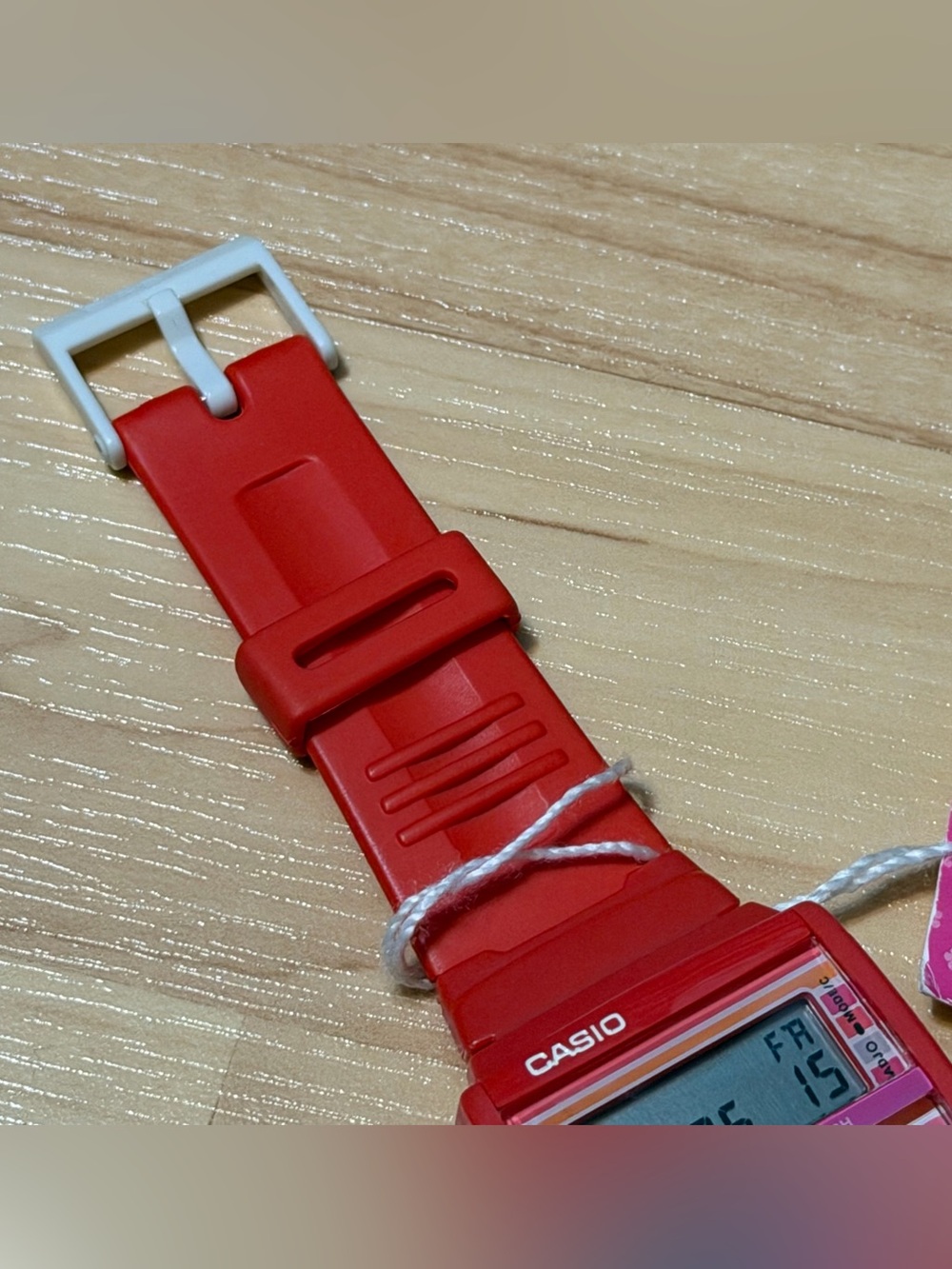 Casio LDF-40-4B Poptone Red Calculator Retro Vintage Digital Watch LDF NEW NWT - Picture 8 of 11